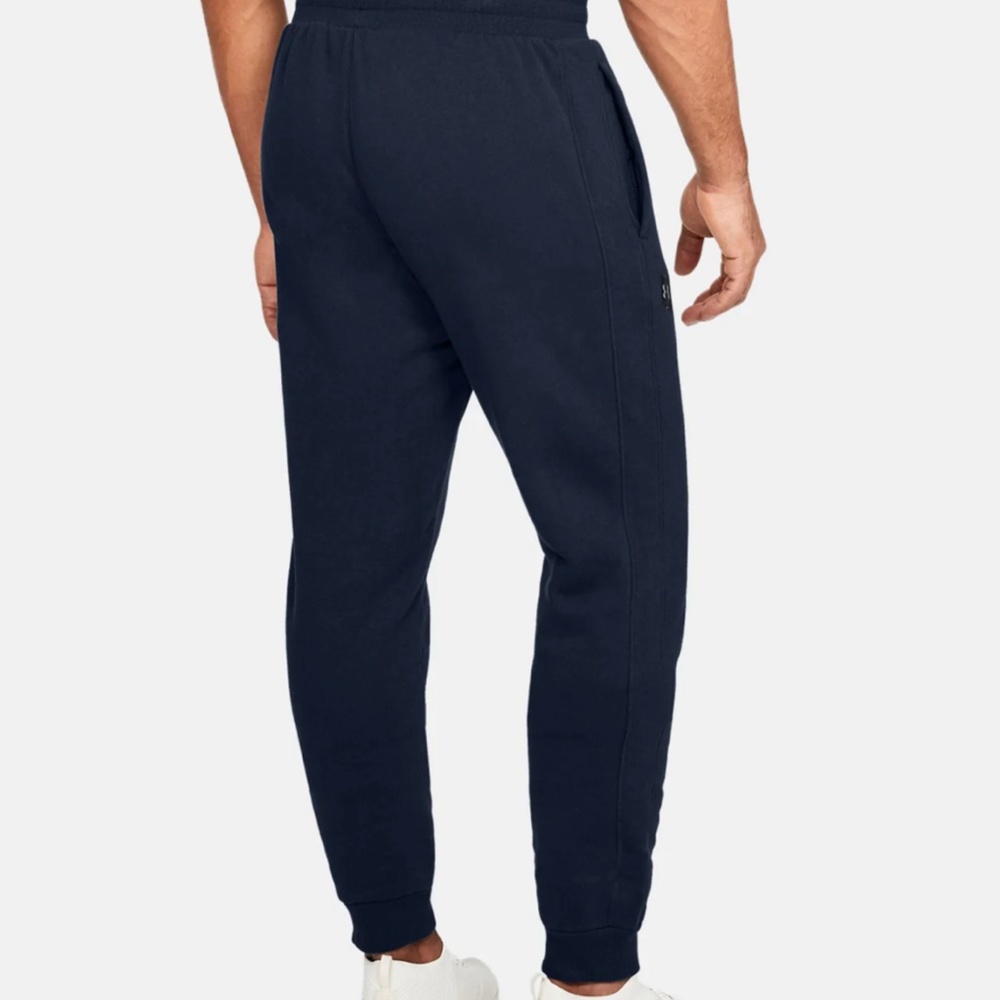💖MEGA SALE💖Under Armour UA Rival Fleece Pants Blue Men's  1320740 408 - Picture 3 of 9